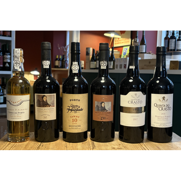 Smagekasse med 6 portvine